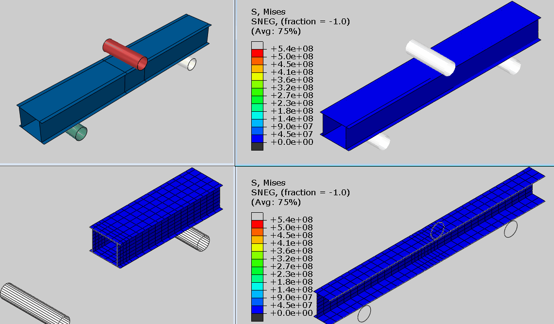 bending of an extruded beam